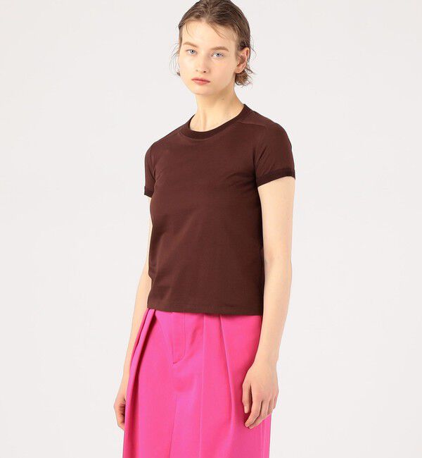 CABaN「コットン リブコンビクルーネックプルオーバー」|Tシャツ・カットソー|