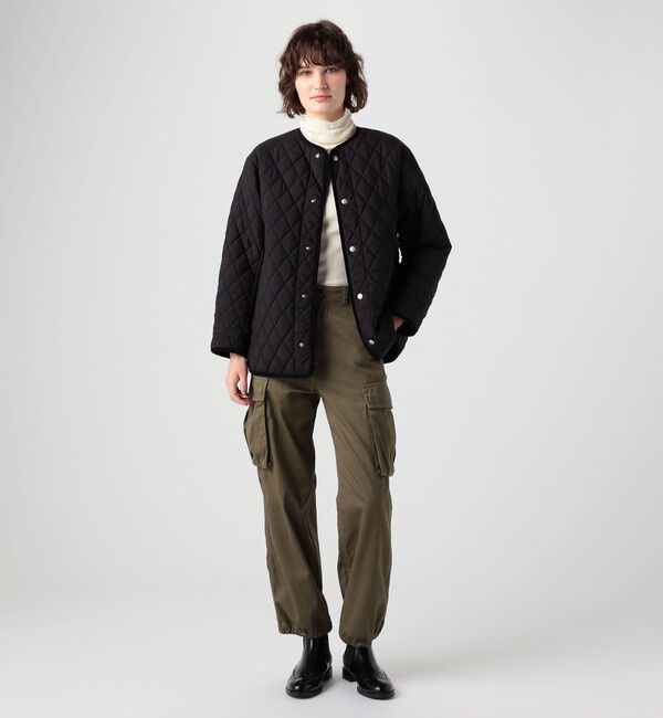 MACPHEE「キルティング クルーネックジャケット」|ブルゾン・スタジャン|