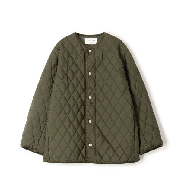 MACPHEE「キルティング クルーネックジャケット」|ブルゾン・スタジャン|57 カーキ