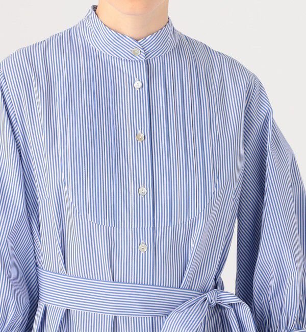 TOMORROWLAND BUYING WEAR「Evi Grintela Alma ストライプロングシャツワンピース」|ワンピース|