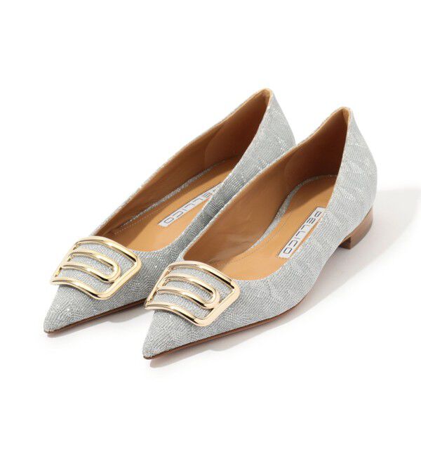 TOMORROWLAND GOODS「PELLICO メタリックフラットパンプス 」|パンプス|81 シルバー