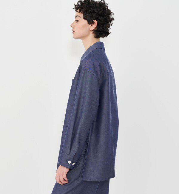 GALERIE VIE「ライトデニム シャツジャケット」|デニムジャケット|