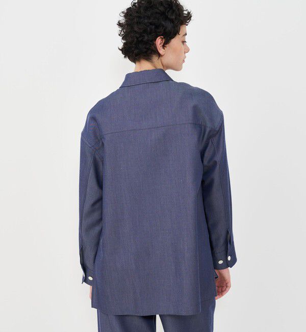 GALERIE VIE「ライトデニム シャツジャケット」|デニムジャケット|