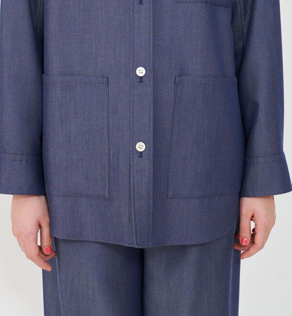 GALERIE VIE「ライトデニム シャツジャケット」|デニムジャケット|