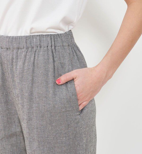 GALERIE VIE「コットンリネンストレッチ イージーワイドパンツ」|その他|