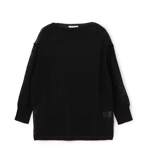 GALERIE VIE「リネンコード バスクプルオーバー」|ニット・セーター|19 ブラック