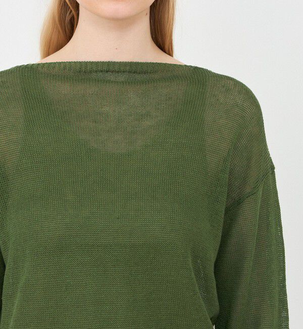 GALERIE VIE「リネンコード バスクプルオーバー」|ニット・セーター|