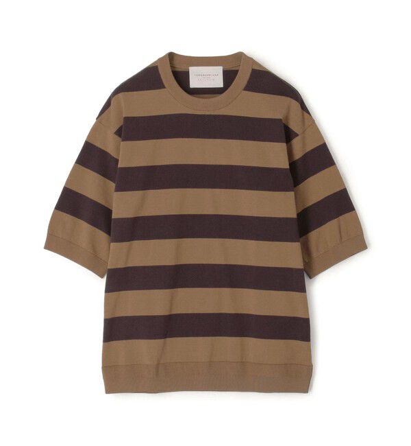 TOMORROWLAND MENS「TOMORROWLAND tricot コットンナイロン ニットTシャツ」|ニット・セーター|46 ブラウン系