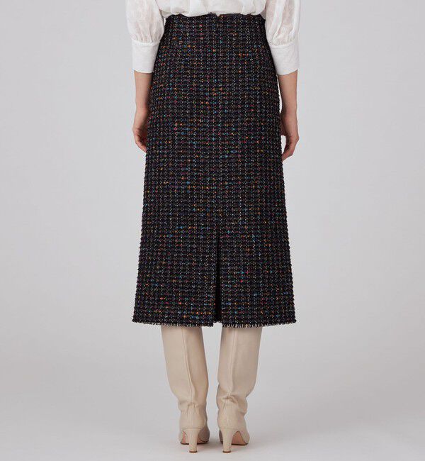 Ballsey「カラフルフラッグツイード ペンシルタイトスカート」|タイト|