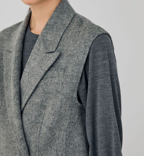 DES PRES「ライトダブルフェイスシャギー フレンチジレ」|ベスト・ジレ|