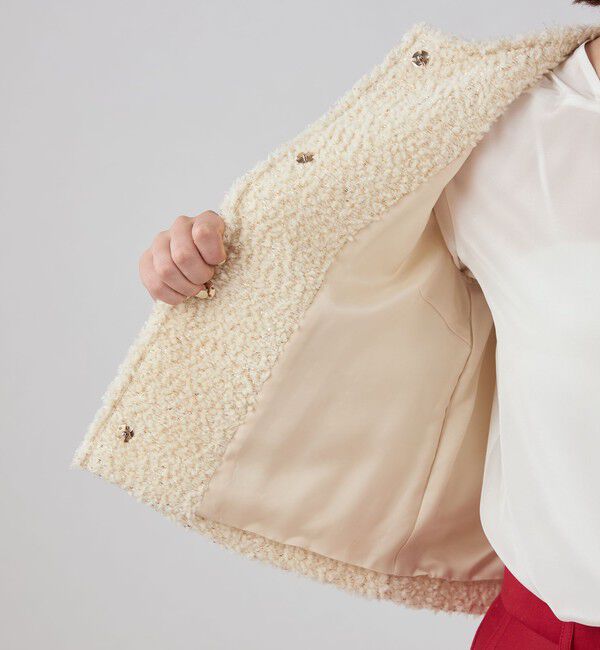 Ballsey「Giselle クルーネックジャケット」|ノーカラージャケット|