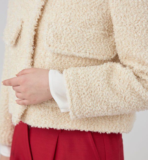 Ballsey「Giselle クルーネックジャケット」|ノーカラージャケット|