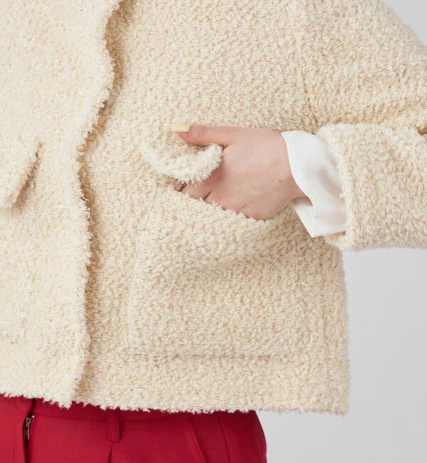 Ballsey「Giselle クルーネックジャケット」|ノーカラージャケット|