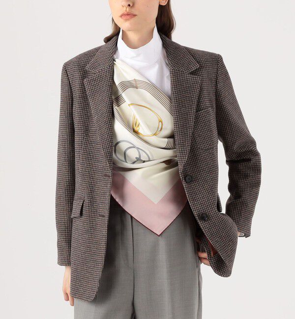 TOMORROWLAND GOODS「TOMORROWLAND ビットチェーンモチーフ シルクスカーフ」|バンダナ・スカーフ|