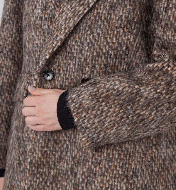 MACPHEE「モヘヤミックスシャギー ダブルブレストジャケット」|テーラードジャケット|