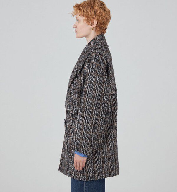 MACPHEE へリンボンスライバー ダブルブレストコート へリンボンスライバー ダブルブレストコート（MACPHEE）｜ルミネの