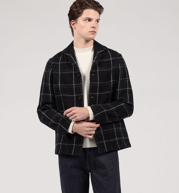 TOMORROWLAND MENS「ボイルドウール サブマリンジャケット」|ブルゾン・スタジャン|