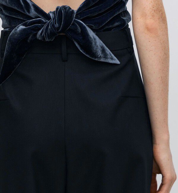 BACCA「【WEB先行予約】ウールドスキン ワイドタックパンツ」|スラックス|