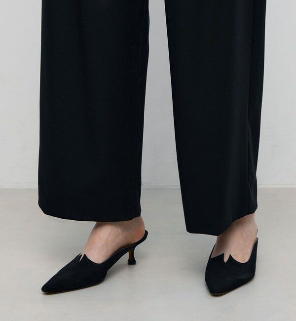 BACCA「【WEB先行予約】ウールドスキン ワイドタックパンツ」|スラックス|