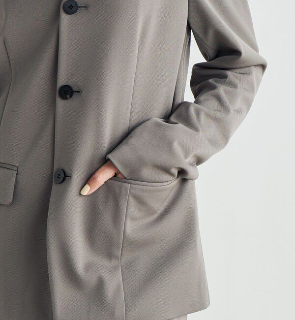 Edition「カルゼジャージー ノーカラージャケット」|ノーカラージャケット|