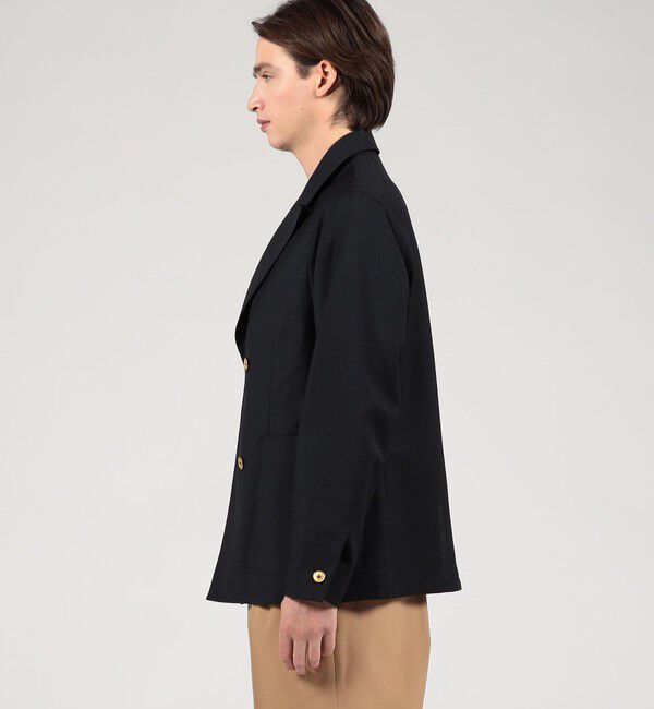 TOMORROWLAND MENS「シェットランドウール ダブルブレステッド 4Bジャケット」|テーラードジャケット|