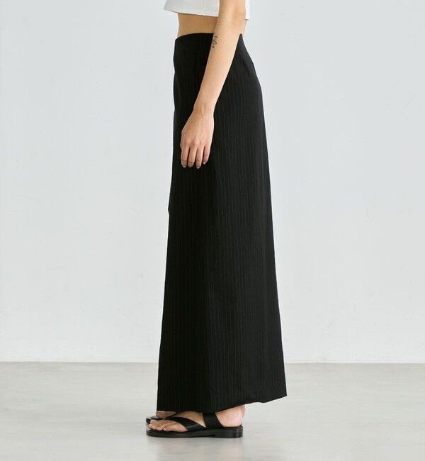 Edition「リネンストレッチ ラップスカート」|スカート|