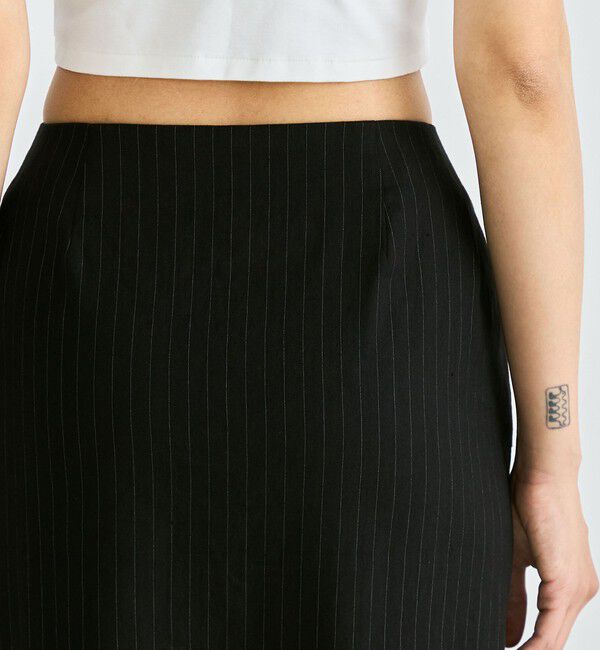 Edition「リネンストレッチ ラップスカート」|スカート|