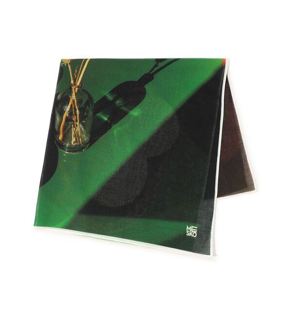 TOMORROWLAND GOODS「MESKO STUDIO Montereggione プリントスカーフ」|バンダナ・スカーフ|54 グリーン系