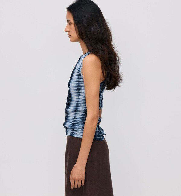 BACCA「プリーツコットン タンクトップカットソー」|タンクトップ|