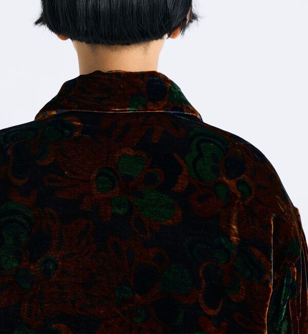 Edition「ベルベットプリント ジップブルゾン」|ブルゾン・スタジャン|