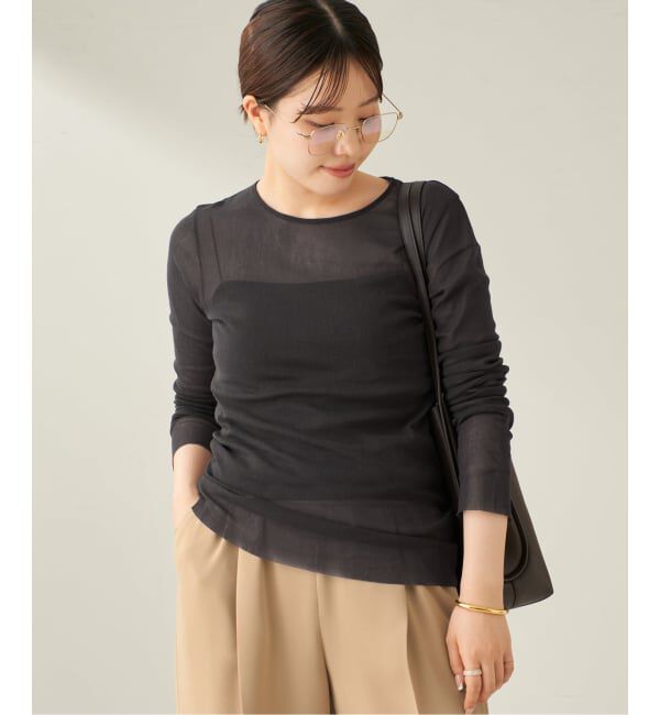 Plage「《追加》Mesh Sheer ロンT 4」|Tシャツ・カットソー|