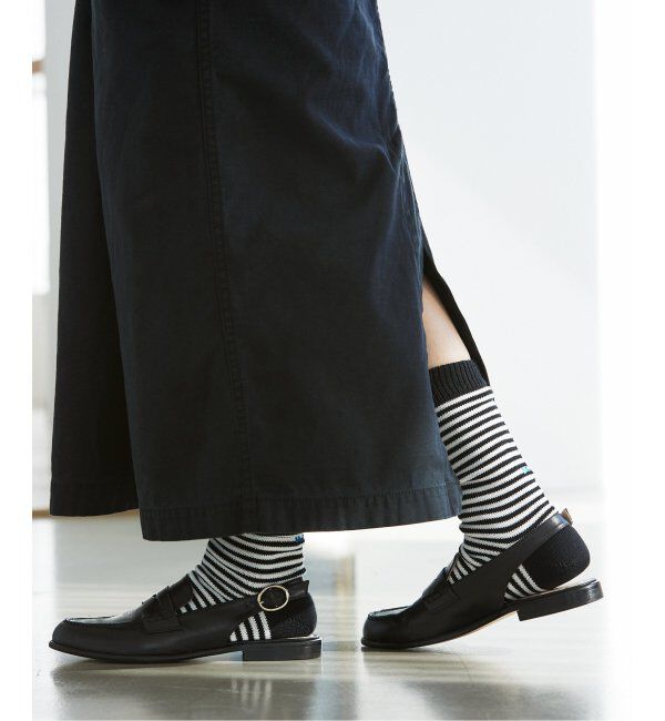 IENA「《追加2》BLACK ソックス」|ソックス|