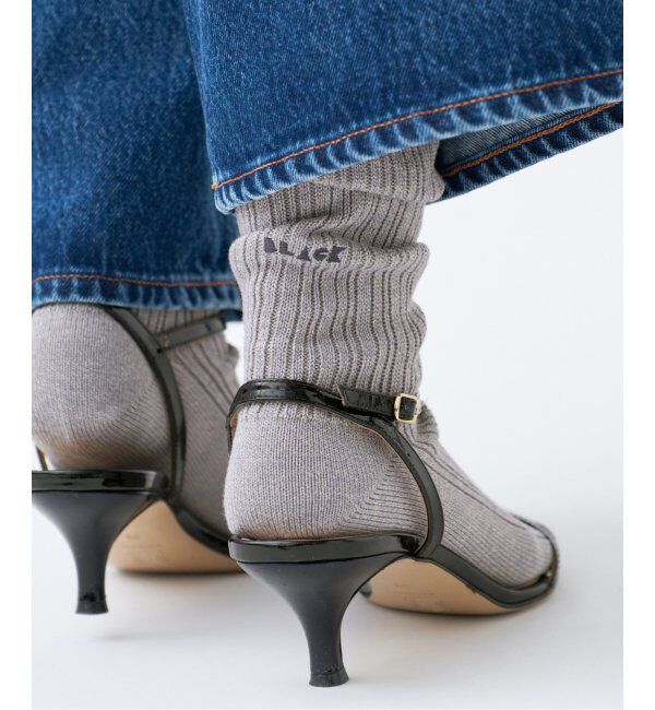 IENA「《追加2》BLACK ソックス」|ソックス|