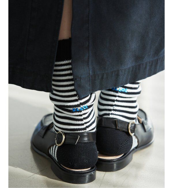 IENA「《追加2》BLACK ソックス」|ソックス|