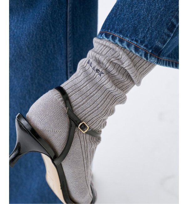 IENA「《追加2》BLACK ソックス」|ソックス|グレーA