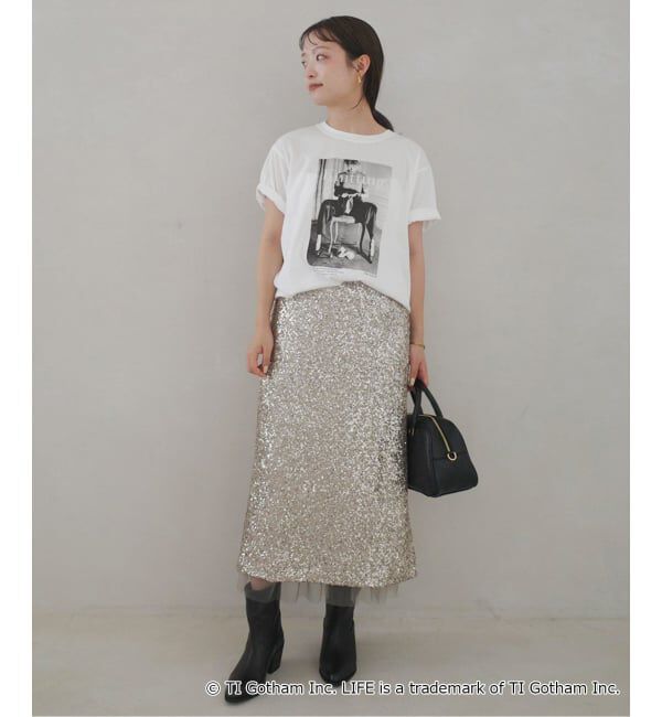 SLOBE IENA「《一部WEB限定/追加4》GOOD ROCK SPEED SLOBE別注 LIFE PC PHOTO TEE1」|Tシャツ・カットソー|