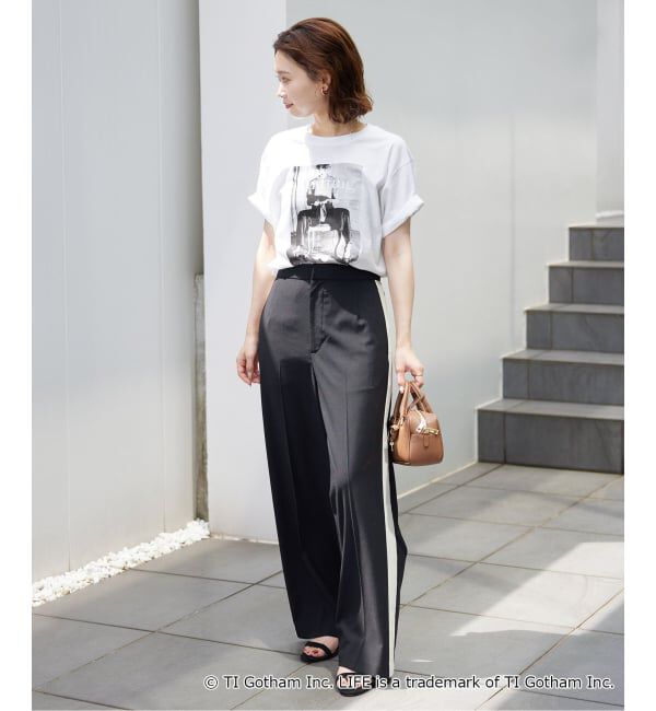 SLOBE IENA「《一部WEB限定/追加4》GOOD ROCK SPEED SLOBE別注 LIFE PC PHOTO TEE1」|Tシャツ・カットソー|