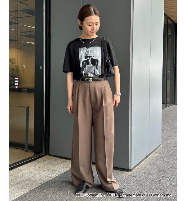 SLOBE IENA「《一部WEB限定/追加4》GOOD ROCK SPEED SLOBE別注 LIFE PC PHOTO TEE1」|Tシャツ・カットソー|