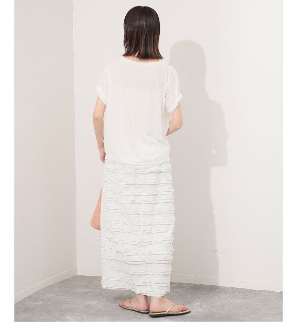 SLOBE IENA「《追加》フリルカットソータイトスカート」|スカート|