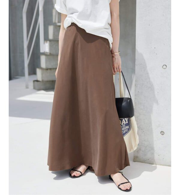 SLOBE IENA「《3サイズ展開/追加3》フィブリルマーメイドフレアスカート」|スカート|