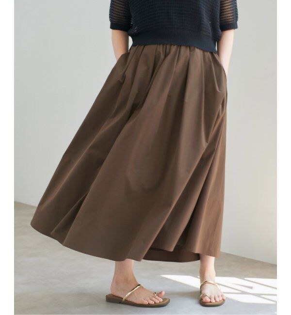 IENA「《一部カラー店舗限定》タイプライターフレアスカート」|スカート|