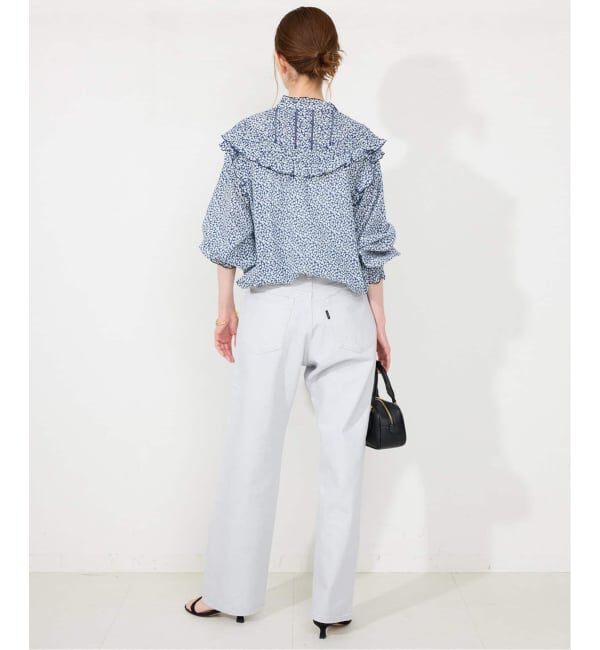 SLOBE IENA「《WEB限定/追加2》フリルピンタックブラウス」|シャツ・ブラウス|