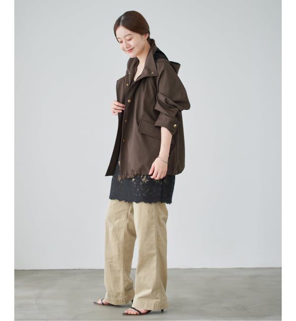 IENA「《一部カラーWEB限定》ボンディングフーデッドブルゾン」|その他|