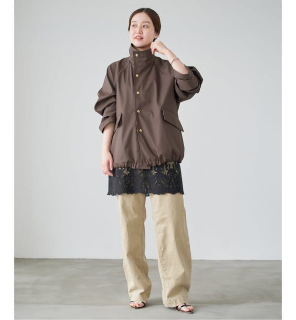 IENA「《一部カラーWEB限定》ボンディングフーデッドブルゾン」|その他|