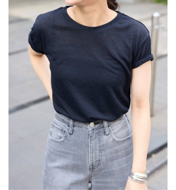 SLOBE IENA「《追加2》スラブ5分袖TEE」|Tシャツ・カットソー|