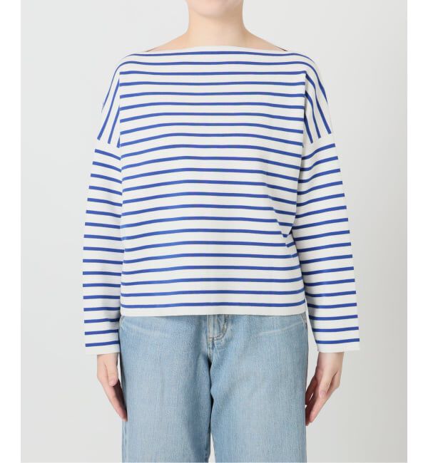 IENA「《予約》ダブルボーダープルオーバー」|ニット・セーター|