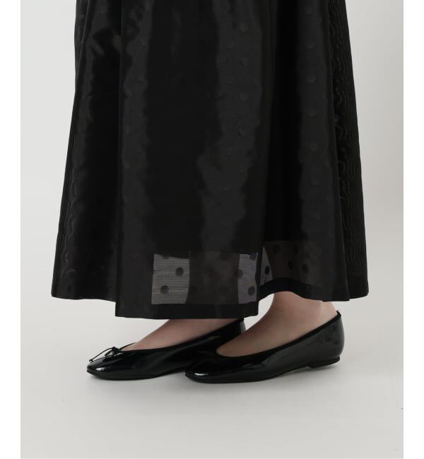 IENA「《予約》ドットジャガード タックフレアスカート」|スカート|