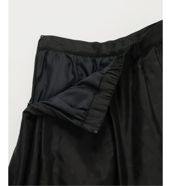 IENA「《予約》ドットジャガード タックフレアスカート」|スカート|