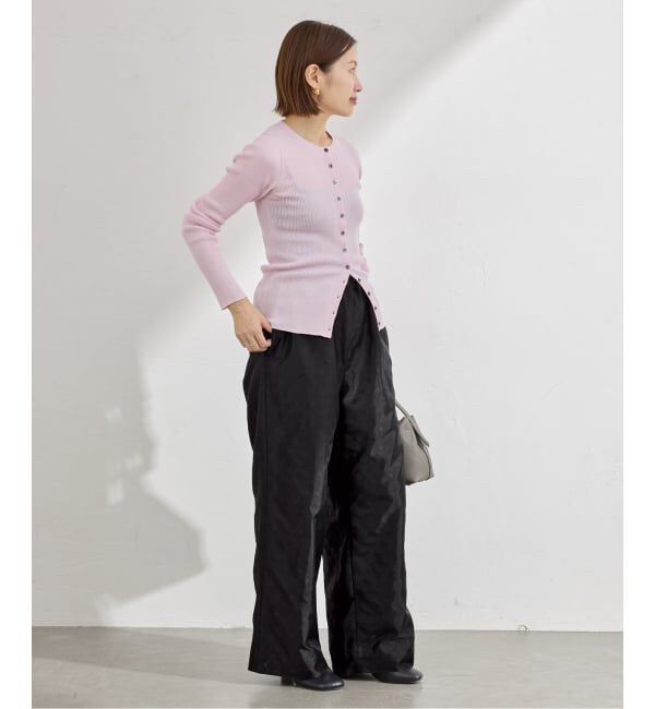 IENA「《予約》ドットジャガード ギャザーパンツ」|その他|