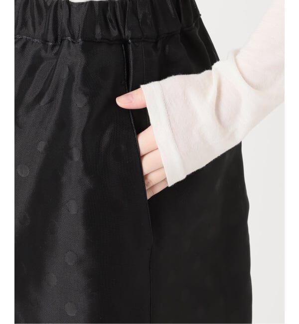IENA「《予約》ドットジャガード ギャザーパンツ」|その他|